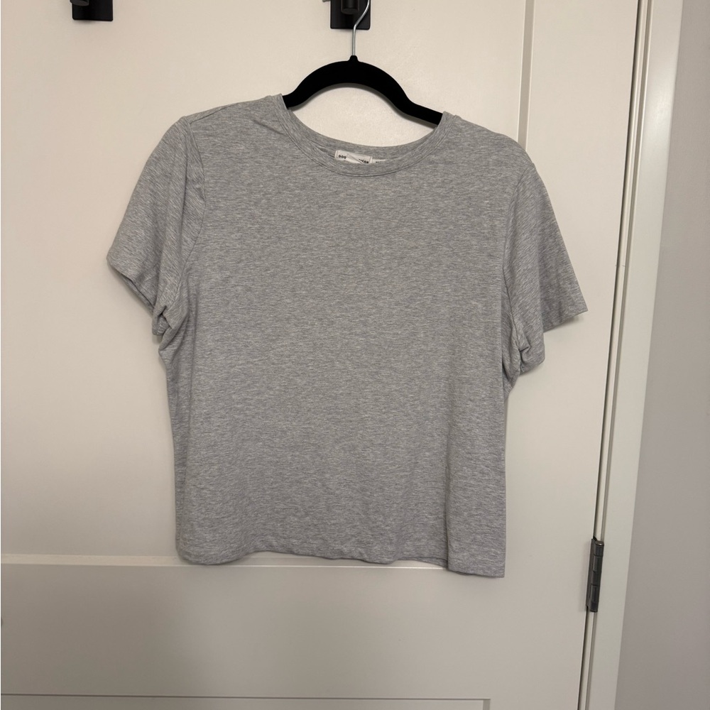 Good American Heather Gray Baby Tee